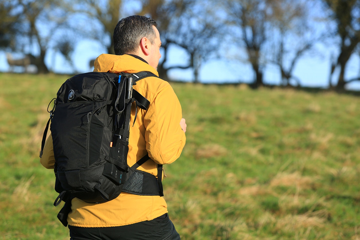 Nick Hallissey wearing Mammut Lithium 25 pack