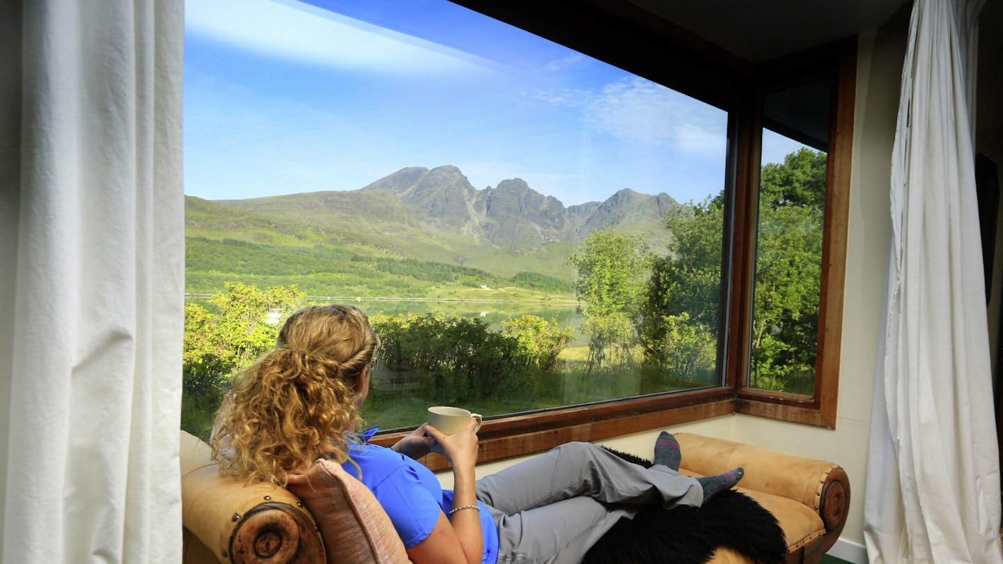 Blaven from Allt Slapin cottage Isle of Skye Scotland