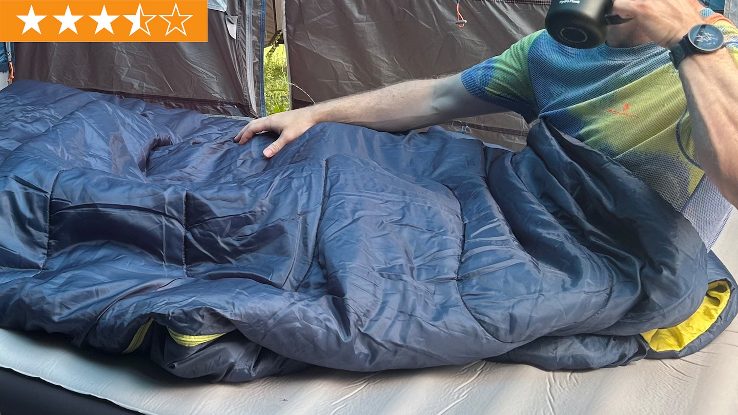 3 point 5 stars for the eurohike sleeping bag