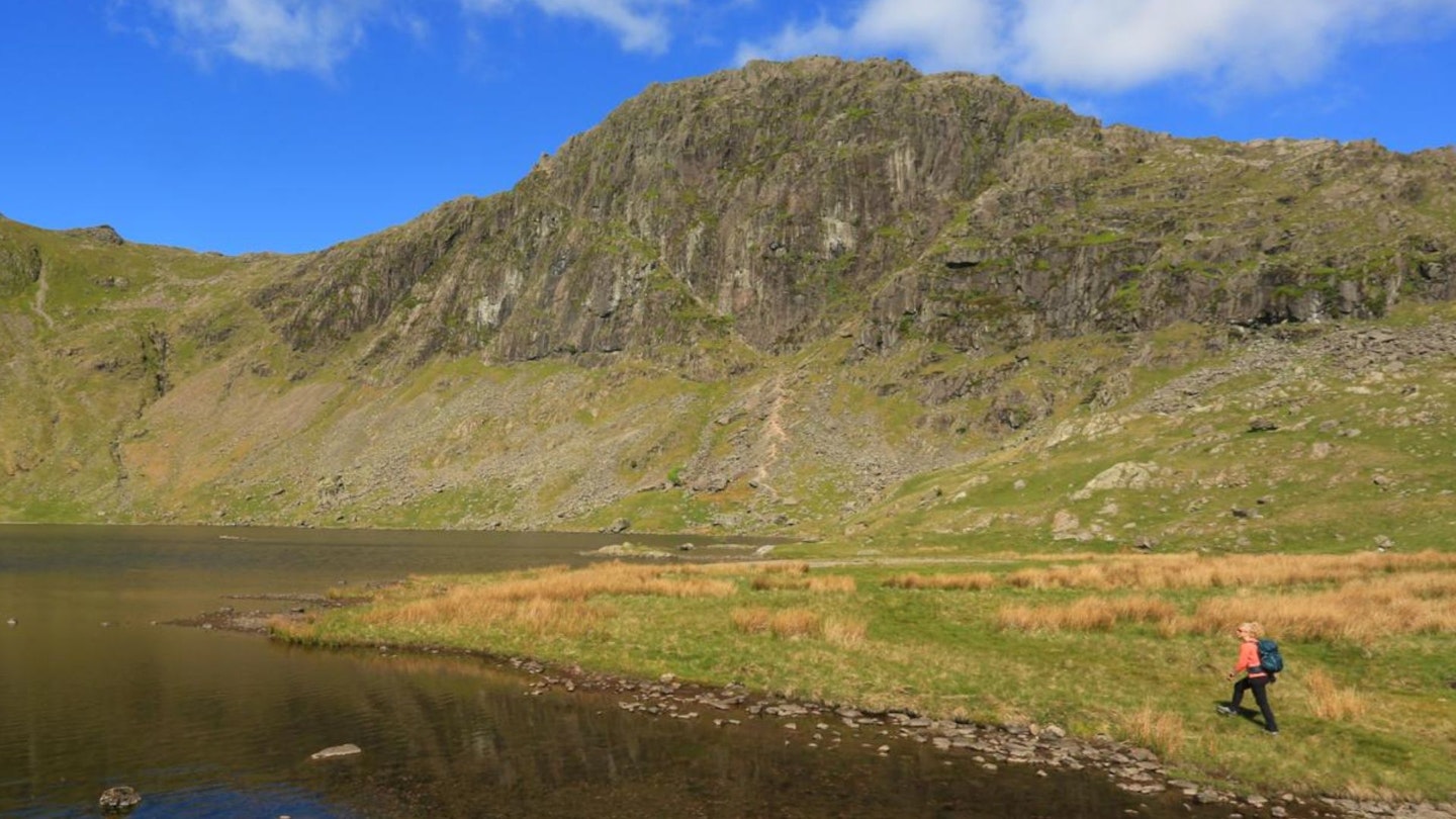 Approaching Pavey Ark and Jack's Rake, Lake District