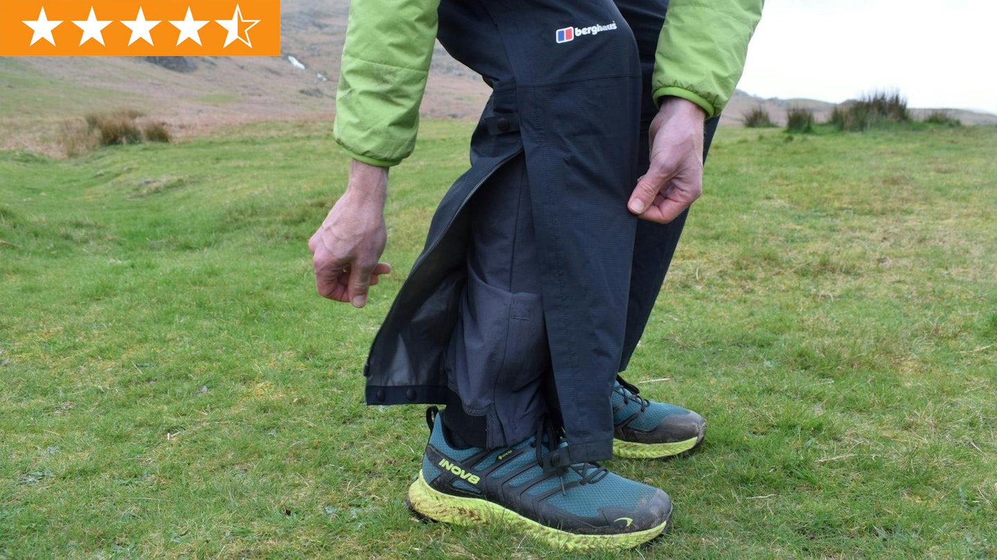 Berghaus Paclite Pant waterproof trousers with star ratings
