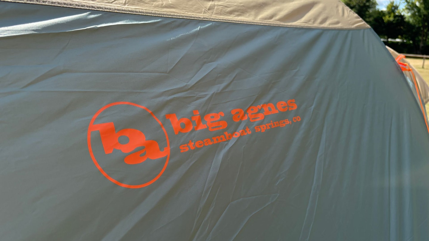 Big Agnes logo on the Bunk House 4 tent