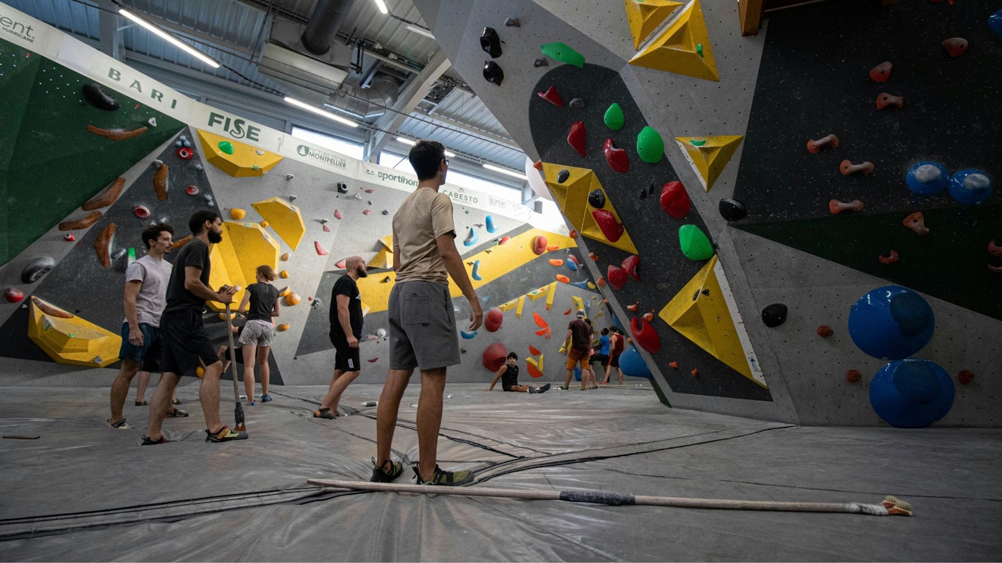 Indoor bouldering gym