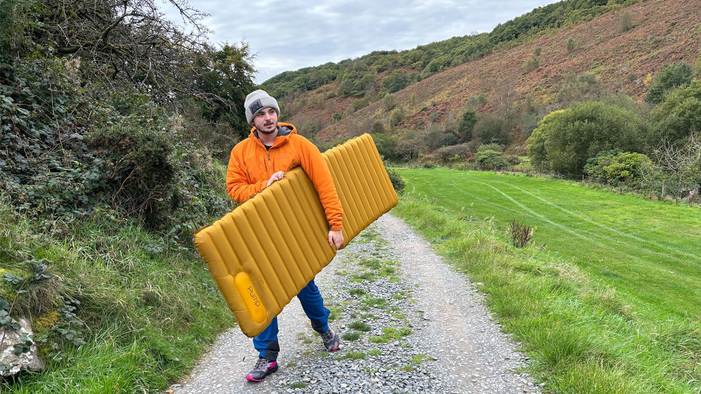 Heading to camp with the Robens Air Core 90 camping mattress