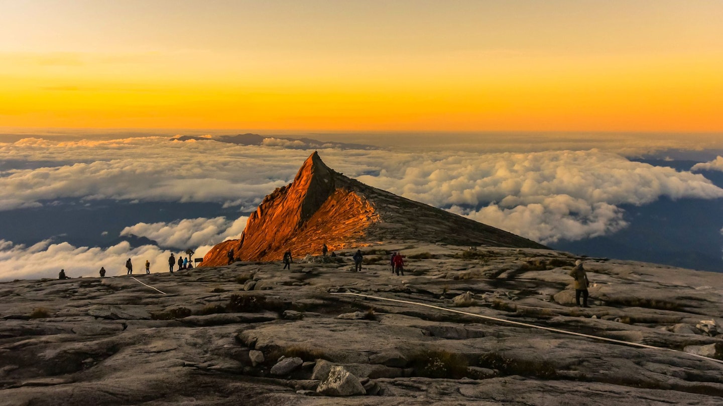 Hikers on Mount Kinabalu