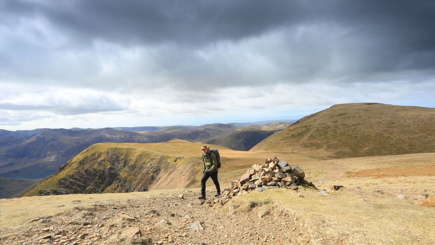 Looking back to Grasmoor from Crag Hill, Lake District