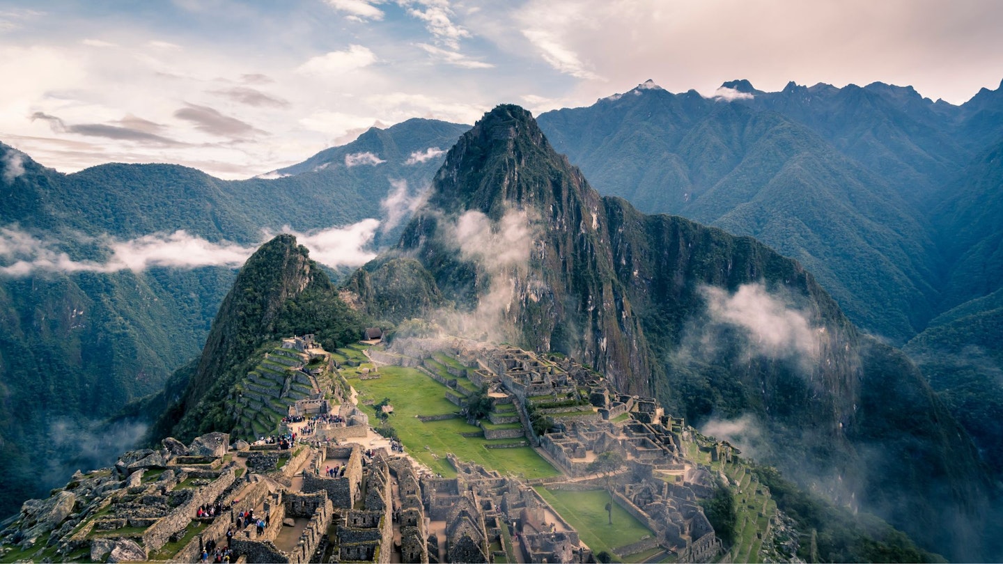 The view over Machu Picchu in Peru