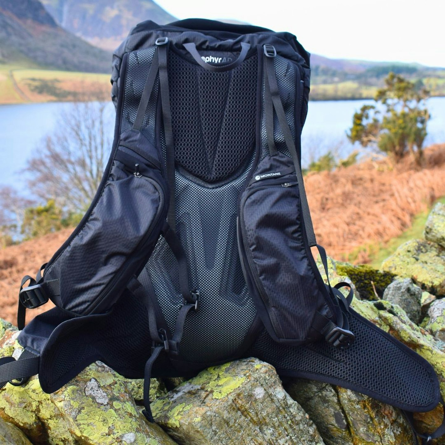 Montane Trailblazer 25L Backpack back panel and shoulder straps