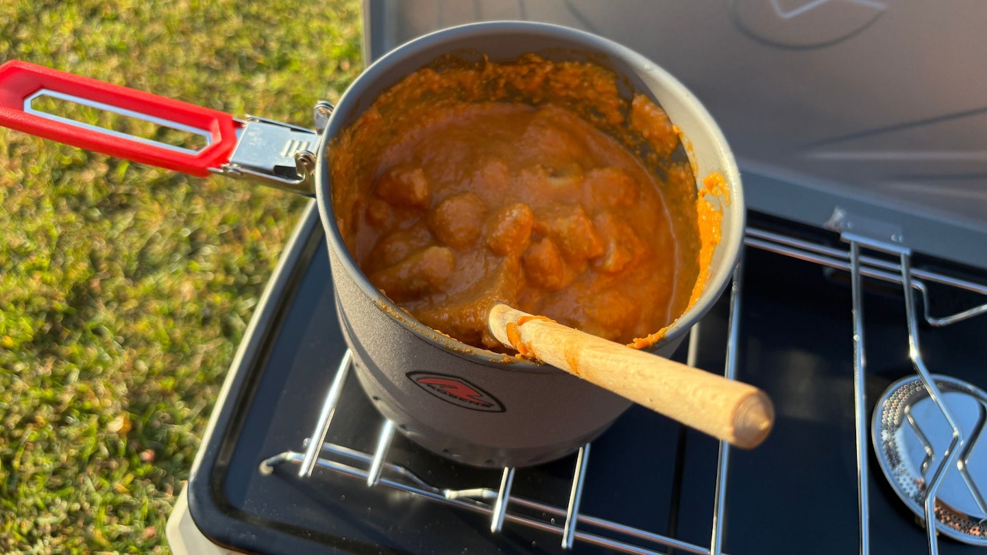 Gnocchi on the Outwell Mauna Duo camping stove