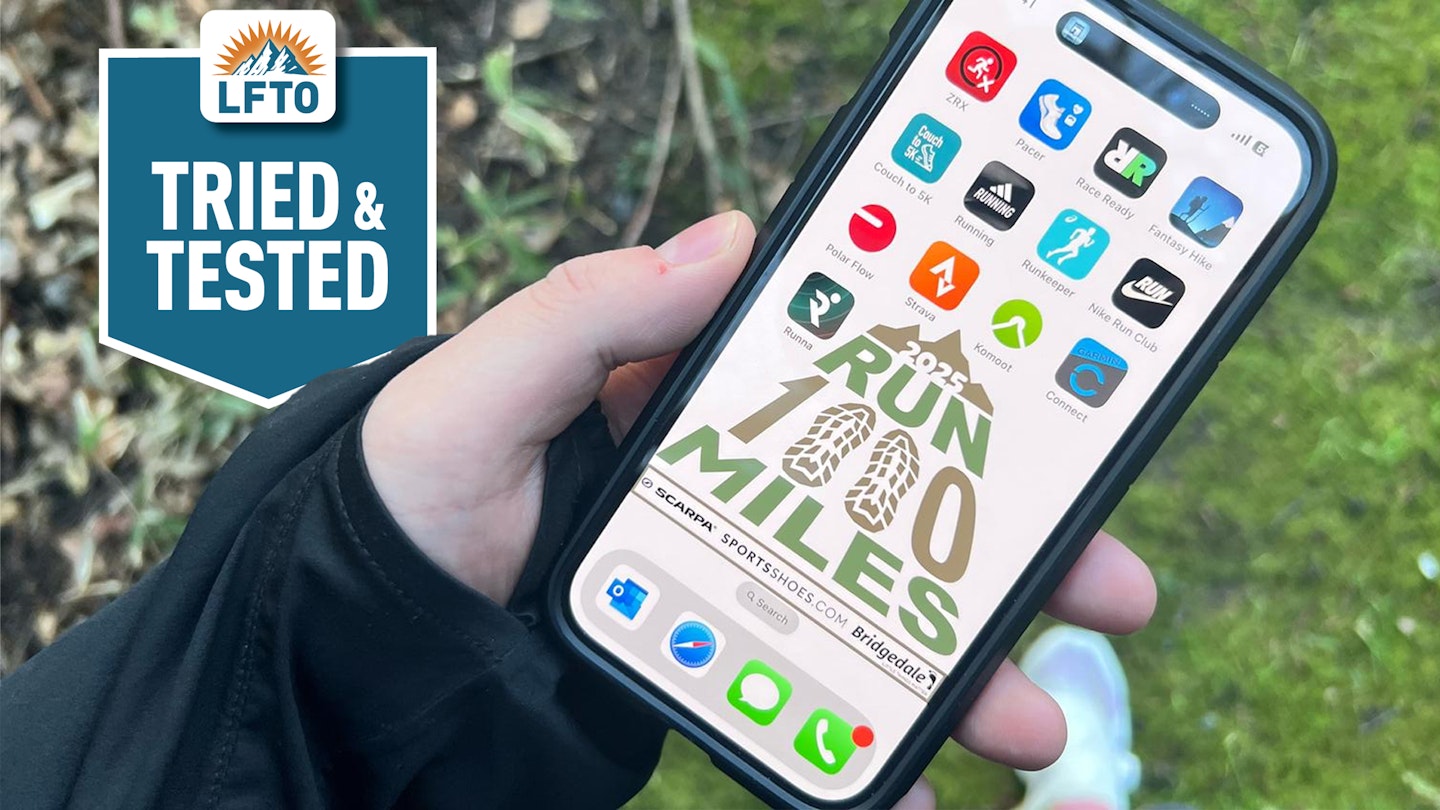 phone screen with running apps and tried and tested logo