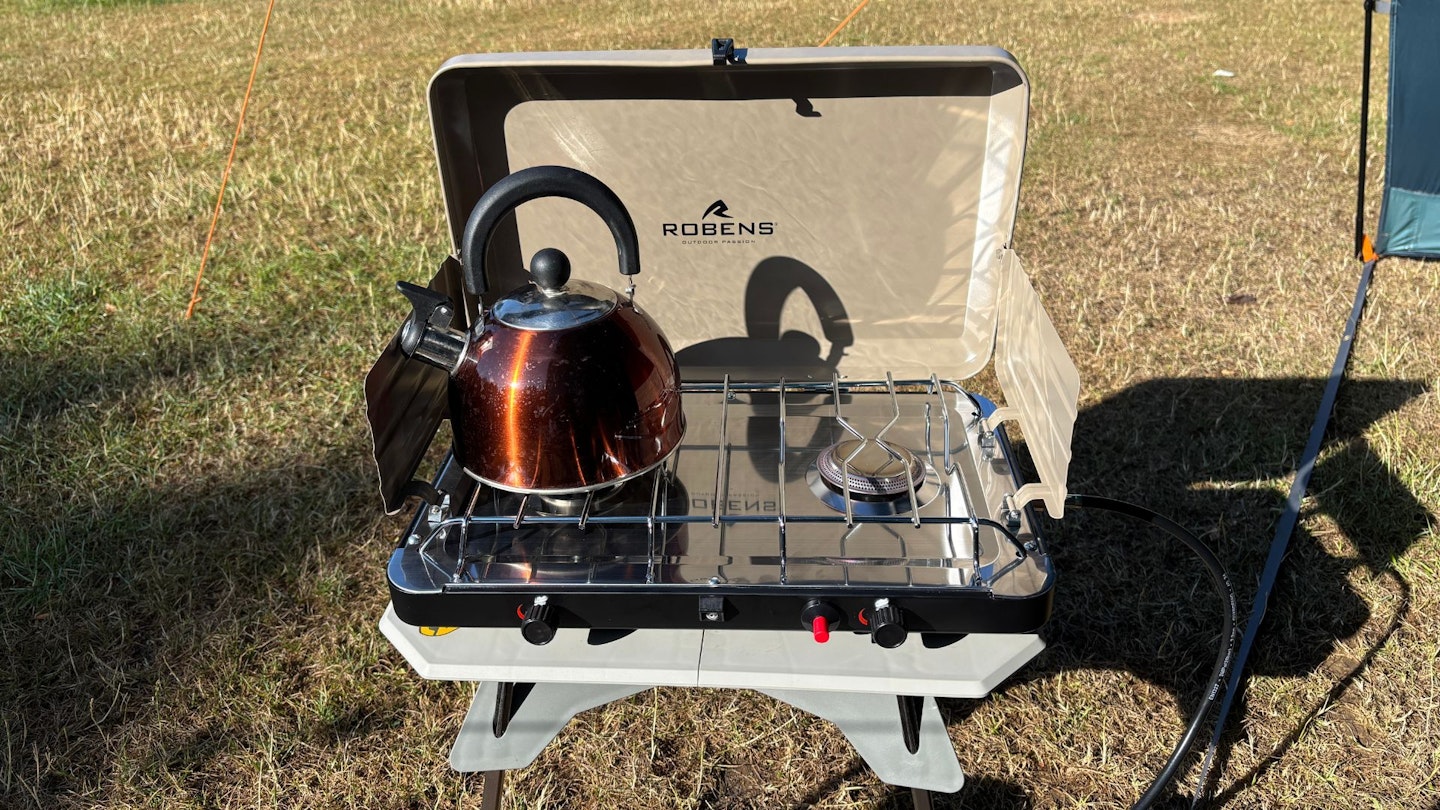 Robens Fire Hornet Basecamp Stove shown from the front