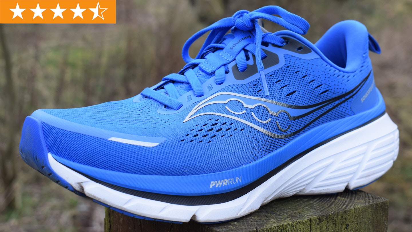 Saucony guide running shoe with star ratings