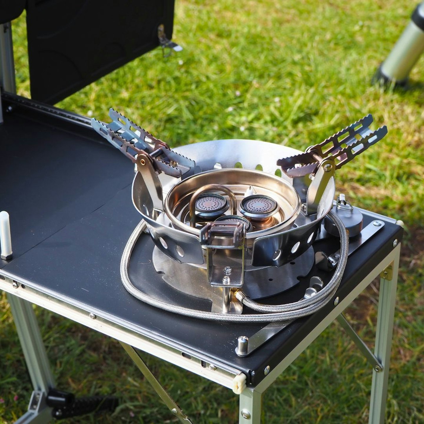 Closeup of TentBox KitchenBox stove