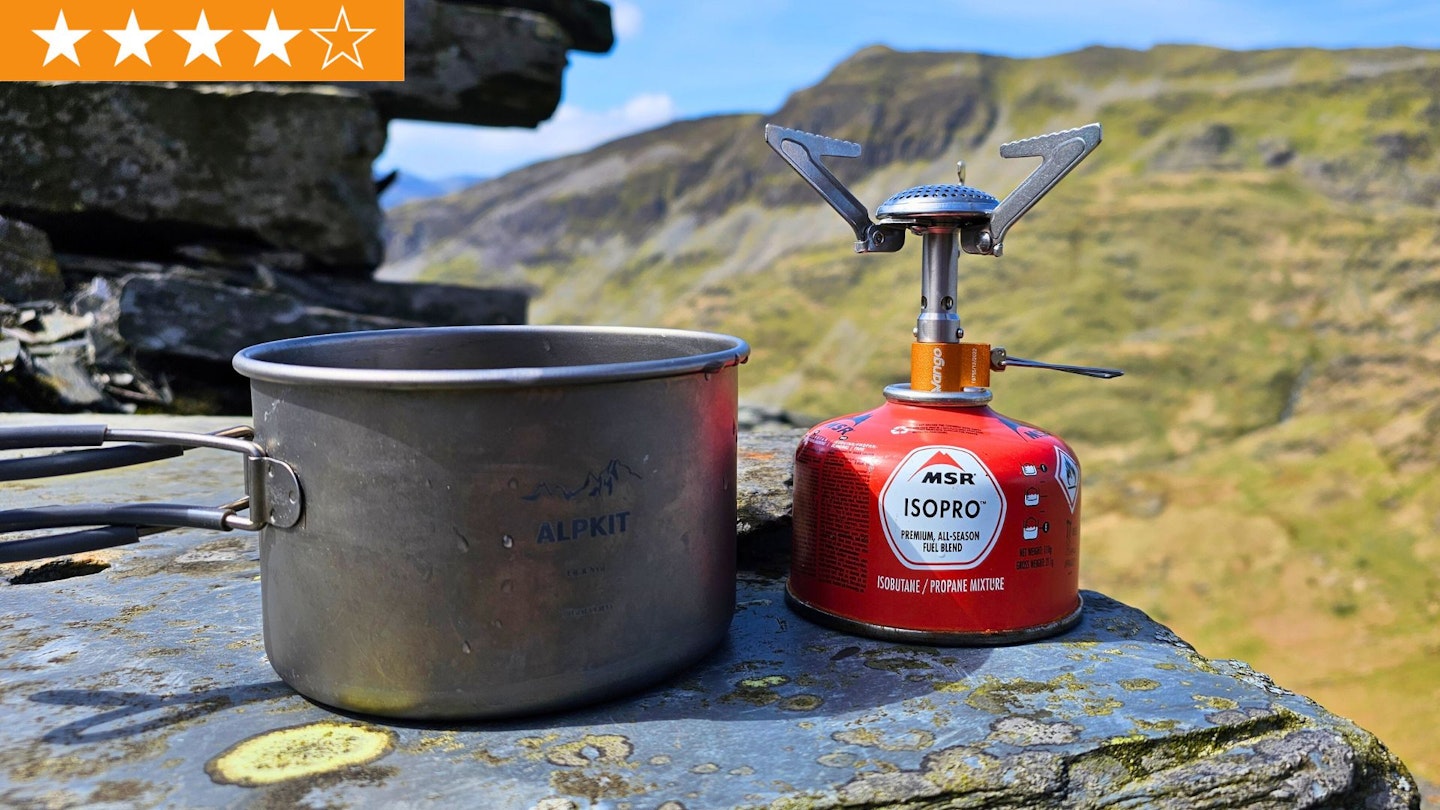 Vango Atom Stove with gas stove and pot