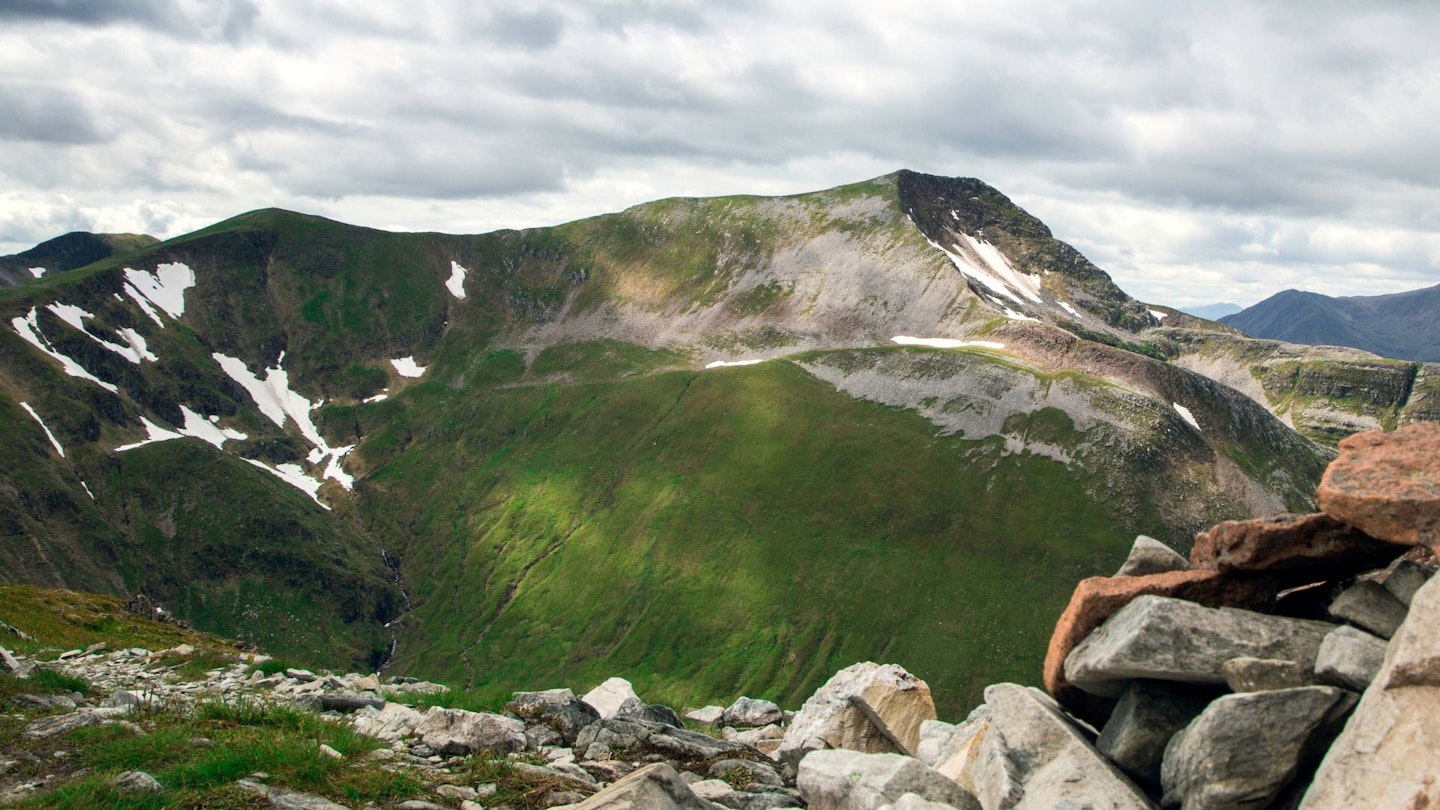 Looking across to Binnein Mor summit from Sgurr Eilde Mor